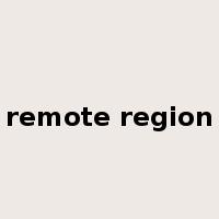 remote region是什么意思