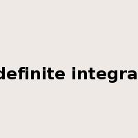 definite integral是什么意思