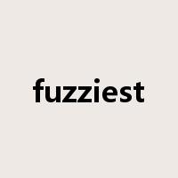 fuzziest是什么意思