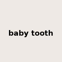 baby tooth是什么意思