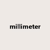 millimeter是什么意思