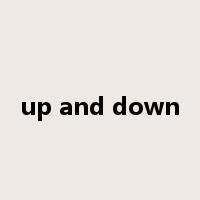 up and down是什么意思