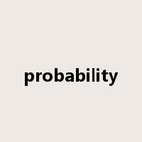 probability是什么意思