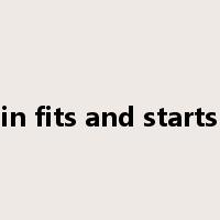 in fits and starts是什么意思