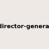 director-general是什么意思