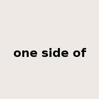 one side of是什么意思