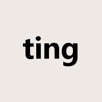 ting是什么意思