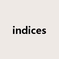 indices是什么意思