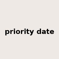 priority date是什么意思