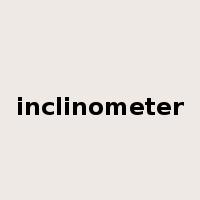 inclinometer是什么意思
