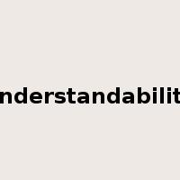 understandability是什么意思