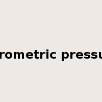 barometric pressure是什么意思