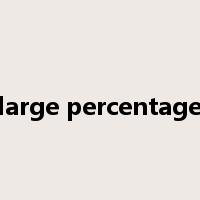 large percentage是什么意思
