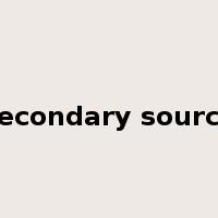 secondary source是什么意思