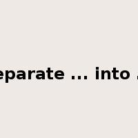 separate ... into ...是什么意思