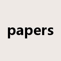 papers是什么意思