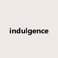 indulgence是什么意思