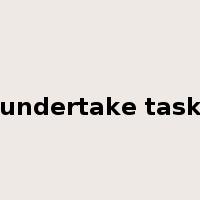 undertake task是什么意思