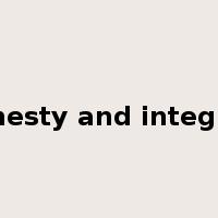 honesty and integrity是什么意思
