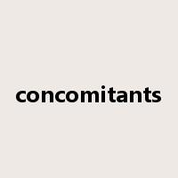 concomitants是什么意思