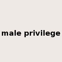 male privilege是什么意思