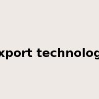 export technology是什么意思