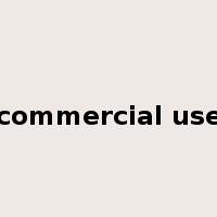 commercial use是什么意思