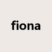 fiona是什么意思