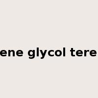polyethylene glycol terephthalate是什么意思