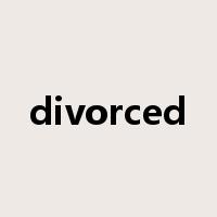 divorced是什么意思