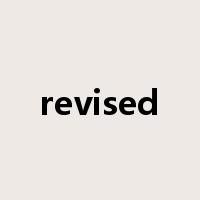 revised是什么意思