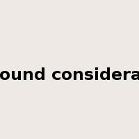 profound consideration是什么意思