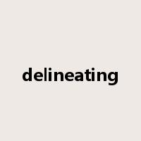 delineating是什么意思
