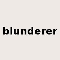 blunderer是什么意思