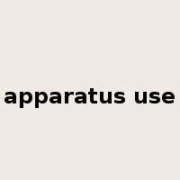 apparatus use是什么意思