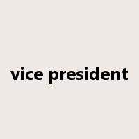 vice president是什么意思