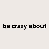 be crazy about是什么意思