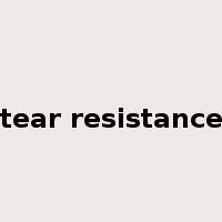 tear resistance是什么意思
