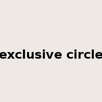 exclusive circle是什么意思