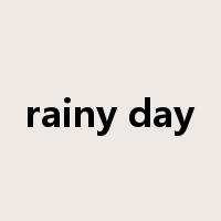 rainy day是什么意思