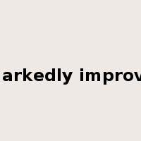 markedly improve是什么意思