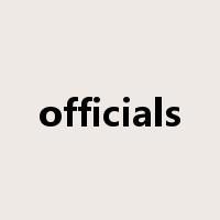 officials是什么意思