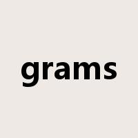 grams是什么意思