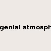congenial atmosphere是什么意思