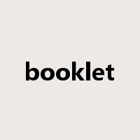 booklet是什么意思