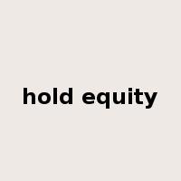hold equity是什么意思