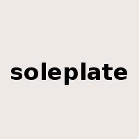 soleplate是什么意思