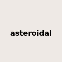 asteroidal是什么意思