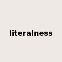 literalness是什么意思