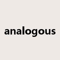 analogous是什么意思